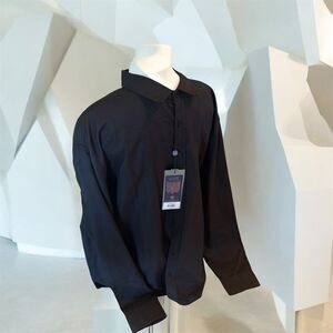 Classic Black Men's Casual Button Down Shirt